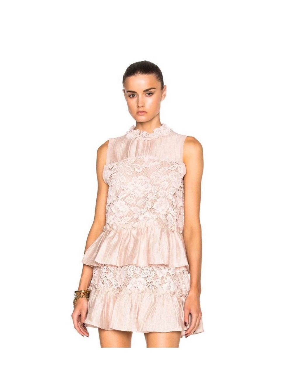 Alexis Gracilia Lace Crochet Top in Blush